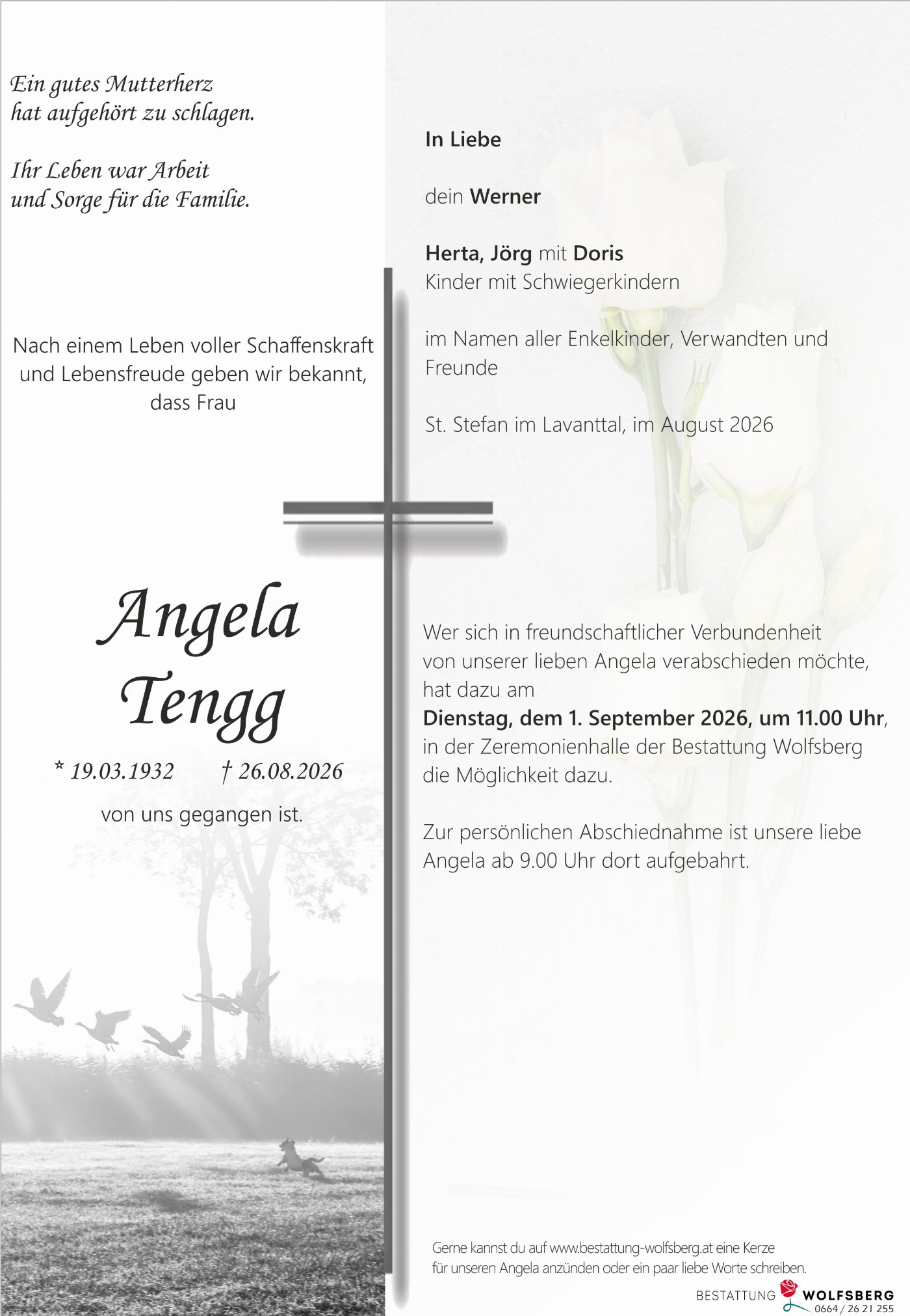 Parte von Angela Tengg